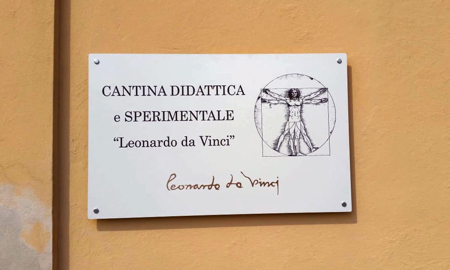 AL PERSOLINO DI FAENZA LA CANTINA DIDATTICA INTITOLATA A LEONARDO DA VINCI
