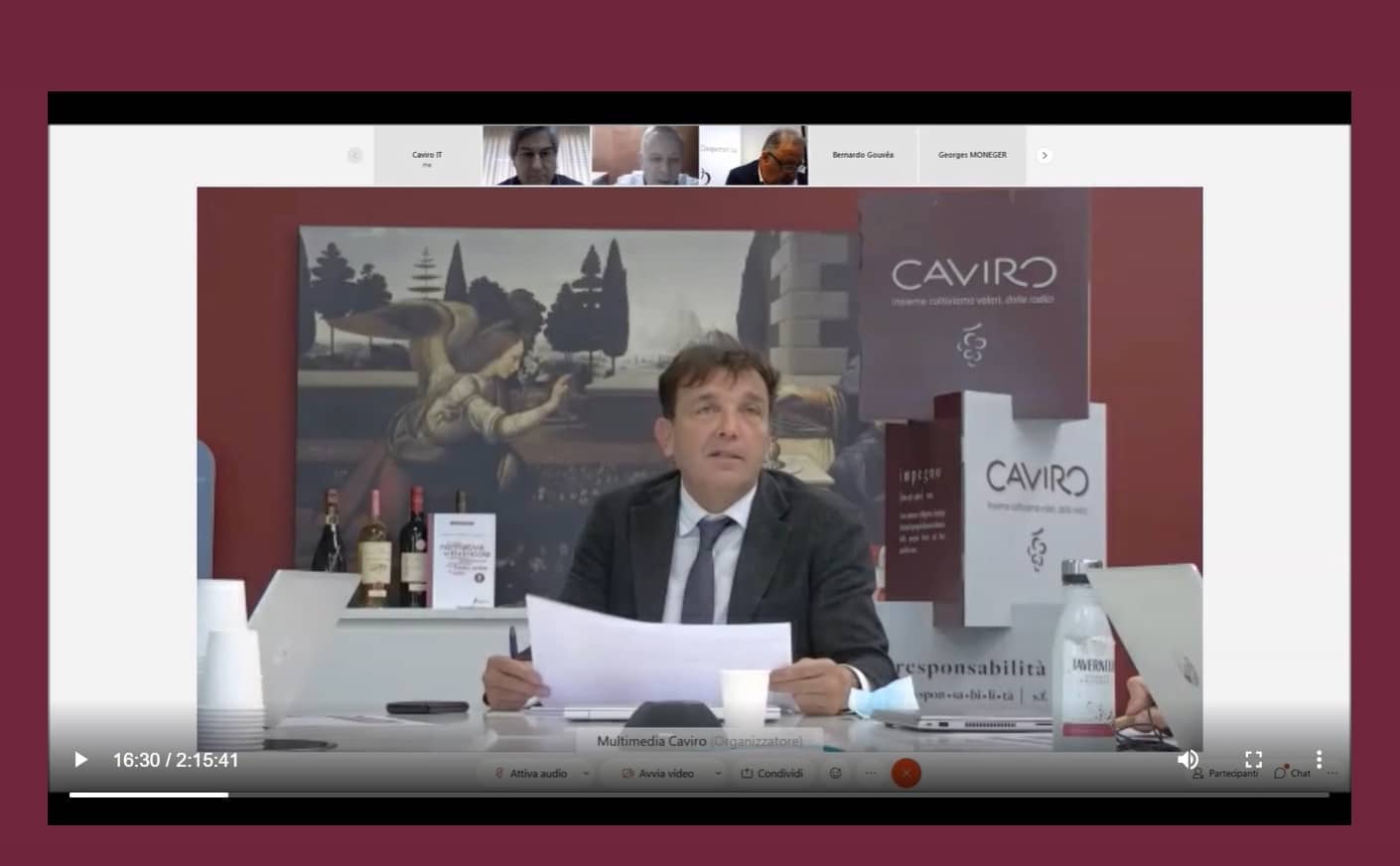 Caviro ospita il Forum Mondiale delle Cooperative Vitivinicole
